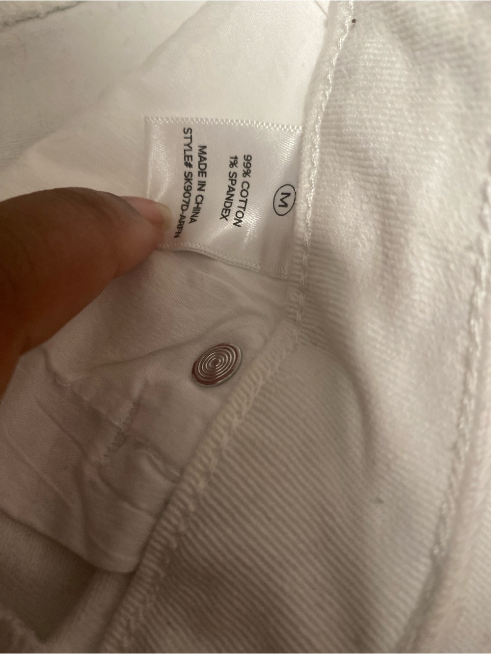 White Ruffle Hem Mini Skirt - Picture 2 of 3